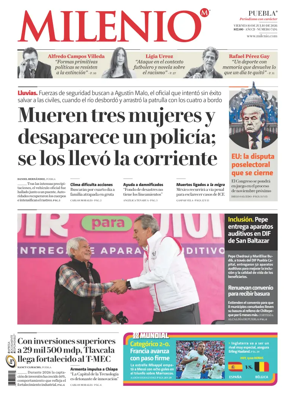 Cover of Milenio Puebla