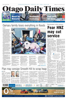 Cover of Otago Daily Times