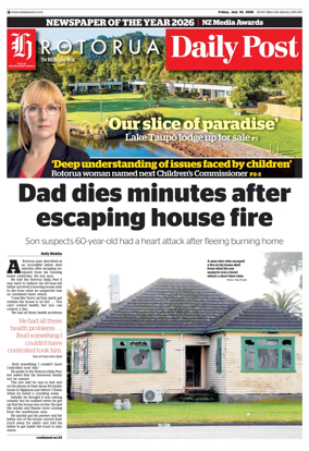Cover of Rotorua Daily Post