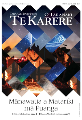 Cover of Taranaki Daily News