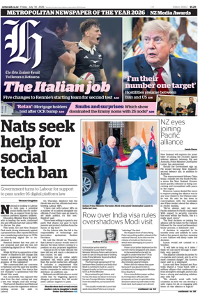 Cover of The New Zealand Herald