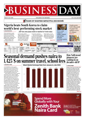 Cover of Business Day (Nigeria)