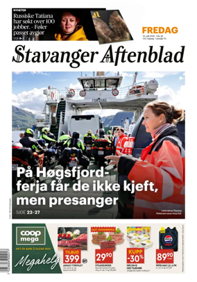Cover of Stavanger Aftenblad