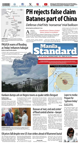 Cover of Manila Standard