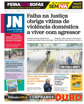 Cover of Jornal de Noticias