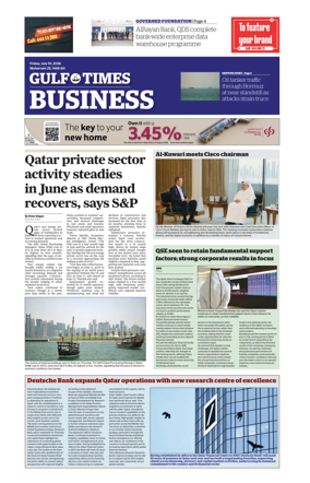 Cover of Gulf Times Business