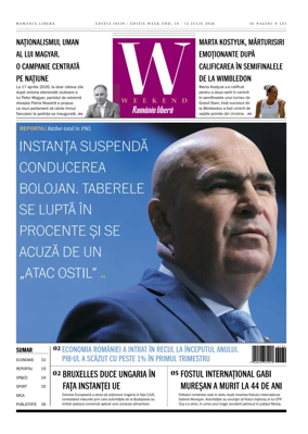 Cover of Romania Libera - Friday Edition