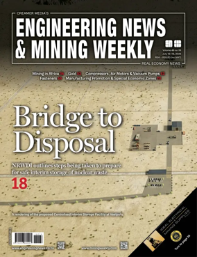Cover of Engineering News and Mining Weekly