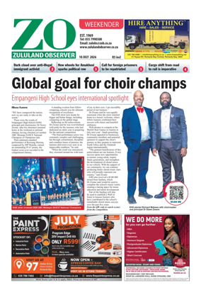 Cover of Zululand Observer - Weekender