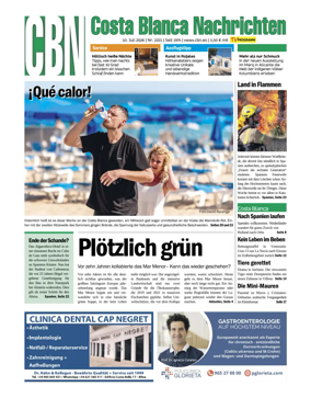 Cover of Costa Blanca Nachrichten