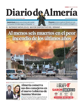 Cover of Diario de Almeria