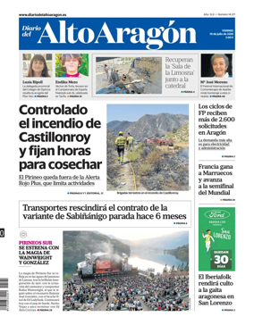 Cover of Diario del Alto Aragon