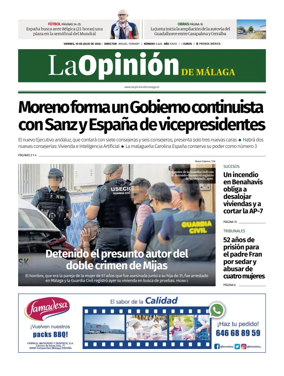 Cover of La Opinion de Malaga