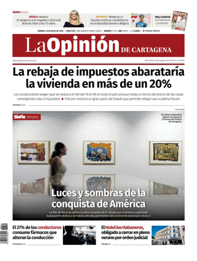 Cover of La Opinion de Murcia (Cartagena)