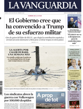Cover of La Vanguardia (1st Edition)