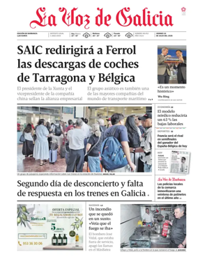 Cover of La Voz de Galicia (Barbanza)