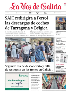 Cover of La Voz de Galicia (Monforte)