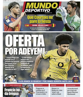 Cover of Mundo Deportivo (At. Madrid)