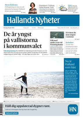 Cover of Hallands Nyheter