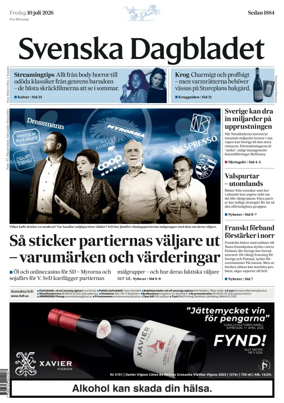 Cover of Svenska Dagbladet