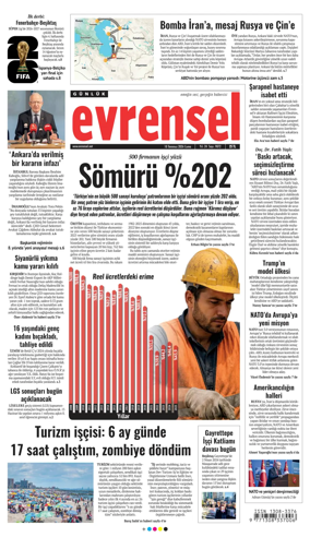 Cover of Evrensel Gazetesi