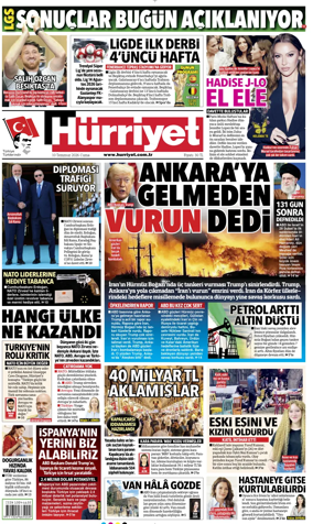 Cover of Hurriyet
