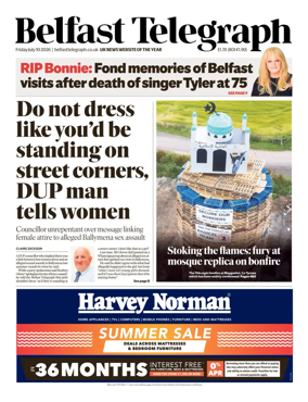 Cover of Belfast Telegraph