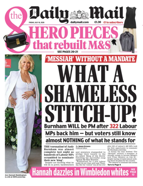 Cover of Daily Mail