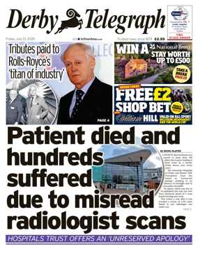 Cover of Derby Telegraph