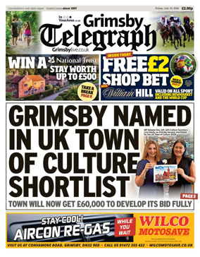 Cover of Grimsby Telegraph