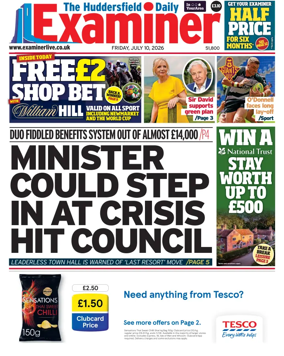 Cover of Huddersfield Daily Examiner