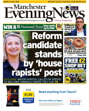 Cover of Manchester Evening News