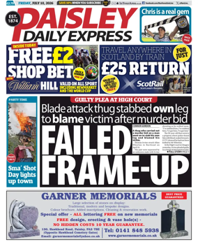 Cover of Paisley Daily Express