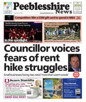 Cover of Peebleshire News
