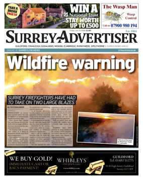 Cover of Surrey Advertiser