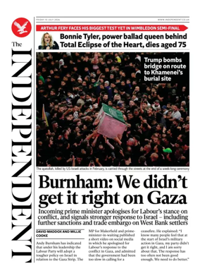 Cover of The Independent