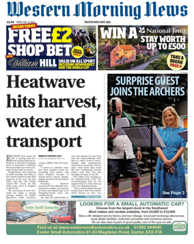 Cover of Western Morning News