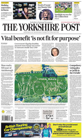 Cover of Yorkshire Post