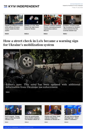 Cover of The Kyiv Independent