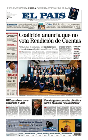 Cover of El Pais (Uruguay)