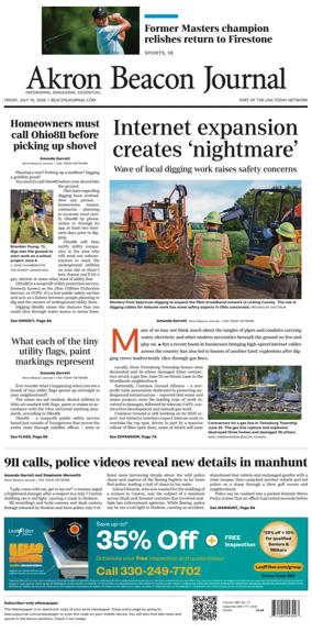 Cover of Akron Beacon Journal