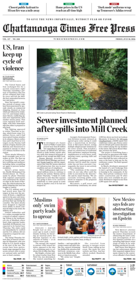 Cover of Chattanooga Times Free Press