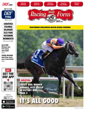 Cover of Daily Racing Form National Digital Edition