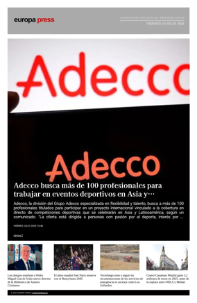 Cover of Europa Press - Compiled Edition