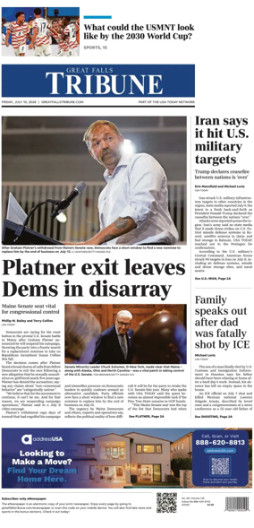Cover of Great Falls Tribune
