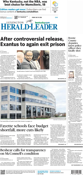 Cover of Lexington Herald-Leader