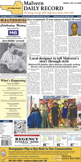 Cover of Malvern Daily Record