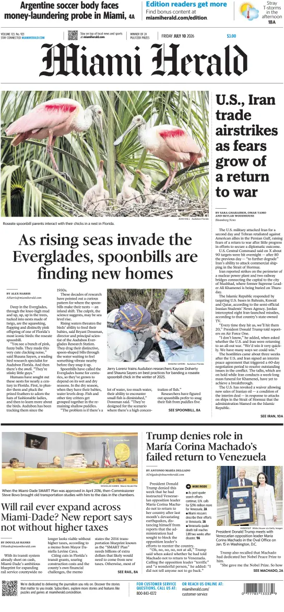Cover of Miami Herald