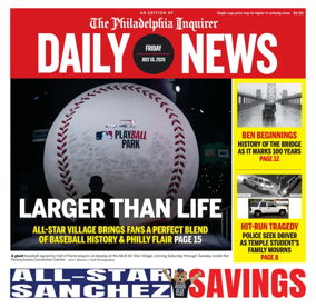 Cover of Philadelphia Daily News
