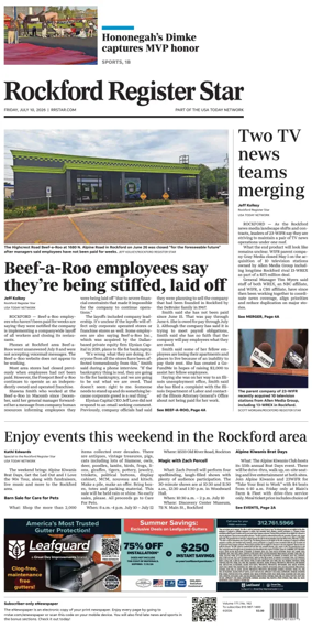Cover of Rockford Register Star